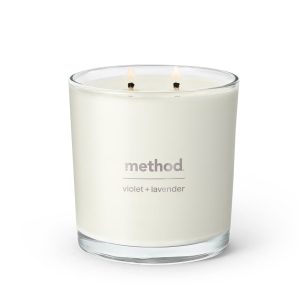 premium soy candle - violet + lavender. 14 oz