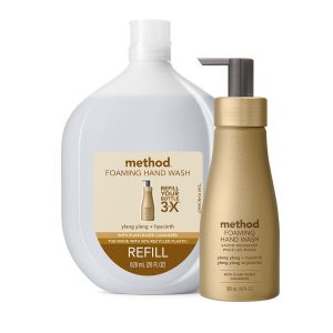 foaming hand wash starter set - ylang ylang + hyacinth. 38 fl oz